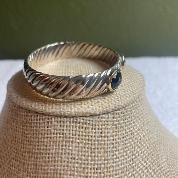 NWOT David Yurman Renaissance Onyx Albion Three Sculpted Bracelet - Picture 4 of 6